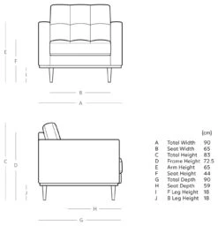 Swoon Berlin Velvet Armchair - Granite Grey 10 Swoon Berlin Velvet Armchair - Granite Grey -Home Furnishing Store 1997899 R E001