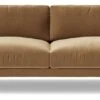 Swoon Almera Velvet 3 Seater Sofa - Biscuit