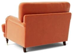 Swoon Charlbury Velvet Cuddle Chair - Burnt Orange -Home Furnishing Store 2001722 R Z004A