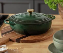 Habitat 4 Litre Cast Iron Casserole Dish - Green 11 Habitat 4 Litre Cast Iron Casserole Dish - Green -Home Furnishing Store 2003342 R Z002C