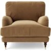 Swoon Charlbury Velvet Armchair - Biscuit
