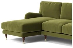 Swoon Charlbury Velvet Left Hand Corner Sofa - Fern Green -Home Furnishing Store 2004097 R Z004A