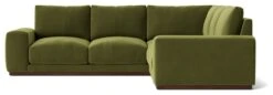 Swoon Denver Velvet 5 Seater Corner Sofa - Fern Green -Home Furnishing Store 2005670 R Z003A