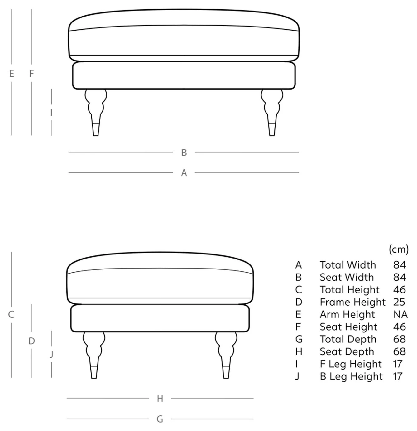 Swoon Charlbury Velvet Ottoman Footstool - Taupe 4 Swoon Charlbury Velvet Ottoman Footstool - Taupe - Image 4