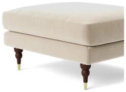 Swoon Charlbury Velvet Ottoman Footstool - Taupe 11 Swoon Charlbury Velvet Ottoman Footstool - Taupe -Home Furnishing Store 2006198 R Z004A