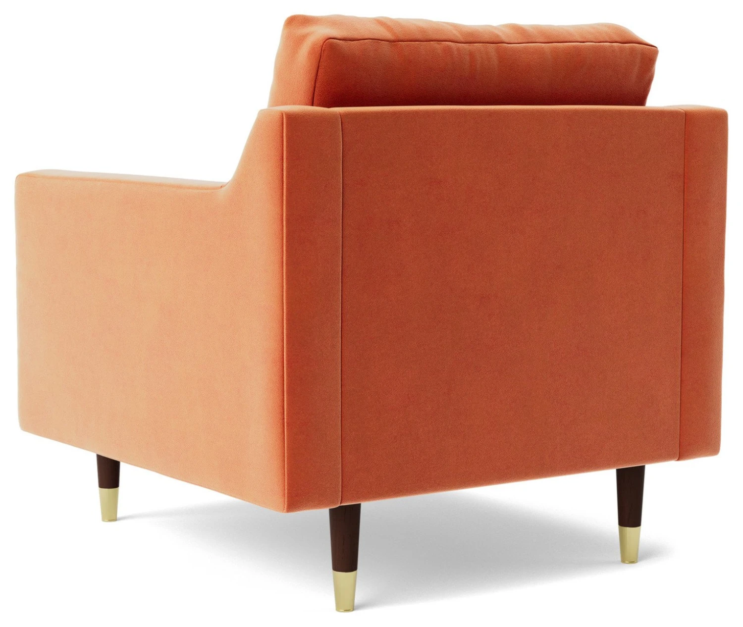 Swoon Rieti Velvet Armchair - Burnt Orange 7 Swoon Rieti Velvet Armchair - Burnt Orange - Image 7