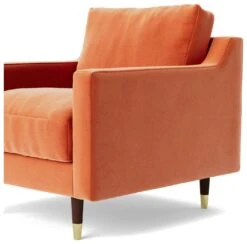 Swoon Rieti Velvet Armchair - Burnt Orange 15 Swoon Rieti Velvet Armchair - Burnt Orange -Home Furnishing Store 2007386 R Z005A
