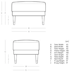 Swoon Rieti Velvet Ottoman Footstool - Granite Grey -Home Furnishing Store 2009016 R E001
