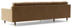 Swoon Rieti Velvet Left Hand Corner Sofa - Biscuit -Home Furnishing Store 2009676 R Z004A