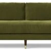 Swoon Rieti Velvet 4 Seater Sofa - Fern Green