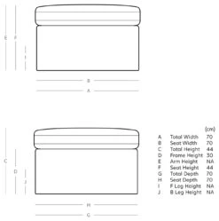 Swoon Seattle Velvet Ottoman Footstool - Burnt Orange 9 Swoon Seattle Velvet Ottoman Footstool - Burnt Orange -Home Furnishing Store 2017682 R E001