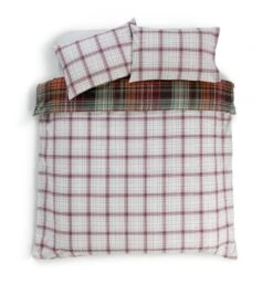 Habitat Red Brushed Check Bedding Set - Single -Home Furnishing Store 2019408 R Z003A