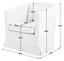 Habitat Larissa Fabric Tub Chair - Natural 12 Habitat Larissa Fabric Tub Chair - Natural -Home Furnishing Store 2020844 R E001