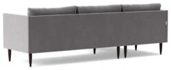 Swoon Luna Velvet Left Hand Corner Sofa - Silver Grey -Home Furnishing Store 2021795 R Z005A