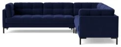 Swoon Landau Velvet 5 Seater Corner Sofa - Ink Blue -Home Furnishing Store 2023700 R Z003A