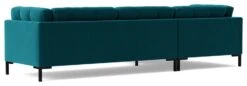 Swoon Landau Velvet Left Hand Corner Sofa - Kingfisher Blue -Home Furnishing Store 2023803 R Z004A