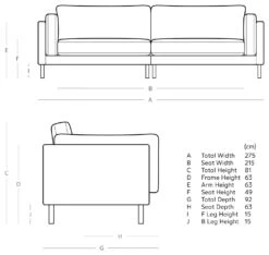 Swoon Munich Velvet 4 Seater Sofa- Kingfisher Blue -Home Furnishing Store 2026051 R E001