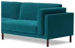 Swoon Munich Velvet 4 Seater Sofa- Kingfisher Blue -Home Furnishing Store 2026051 R Z004A