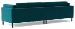 Swoon Munich Velvet 4 Seater Sofa- Kingfisher Blue -Home Furnishing Store 2026051 R Z005A
