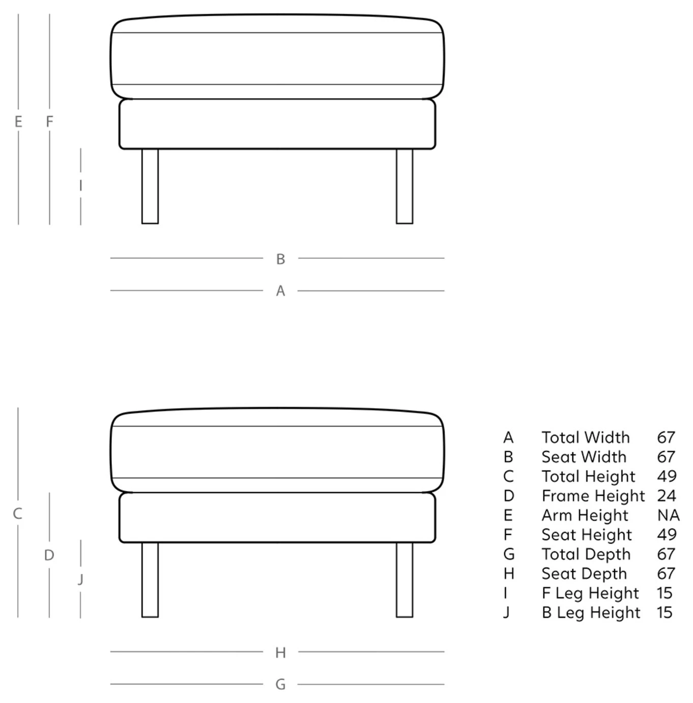Swoon Munich Velvet Ottoman Footstool - Biscuit 4 Swoon Munich Velvet Ottoman Footstool - Biscuit - Image 4
