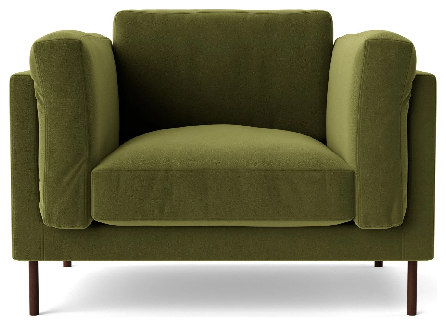 Swoon Munich Velvet Armchair - Fern Green 1 Swoon Munich Velvet Armchair - Fern Green