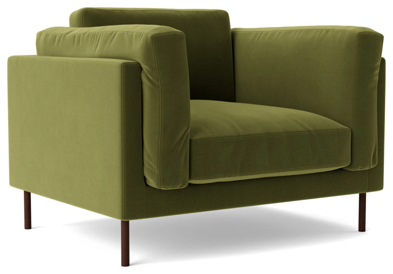 Swoon Munich Velvet Armchair - Fern Green 5 Swoon Munich Velvet Armchair - Fern Green - Image 5