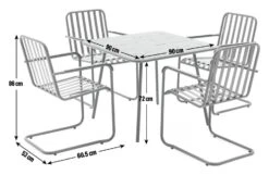 Habitat Indu 4 Seater Metal Patio Set - Black 10 Habitat Indu 4 Seater Metal Patio Set - Black -Home Furnishing Store 2063746 R E001
