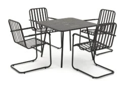 Habitat Indu 4 Seater Metal Patio Set - Black 11 Habitat Indu 4 Seater Metal Patio Set - Black -Home Furnishing Store 2063746 R Z002A