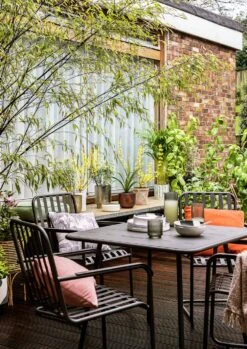 Habitat Indu 4 Seater Metal Patio Set - Black 15 Habitat Indu 4 Seater Metal Patio Set - Black -Home Furnishing Store 2063746 R Z005C