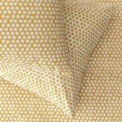 Argos Home Polka Square Yellow Bedding Set - Single -Home Furnishing Store 2069245 R Z003A