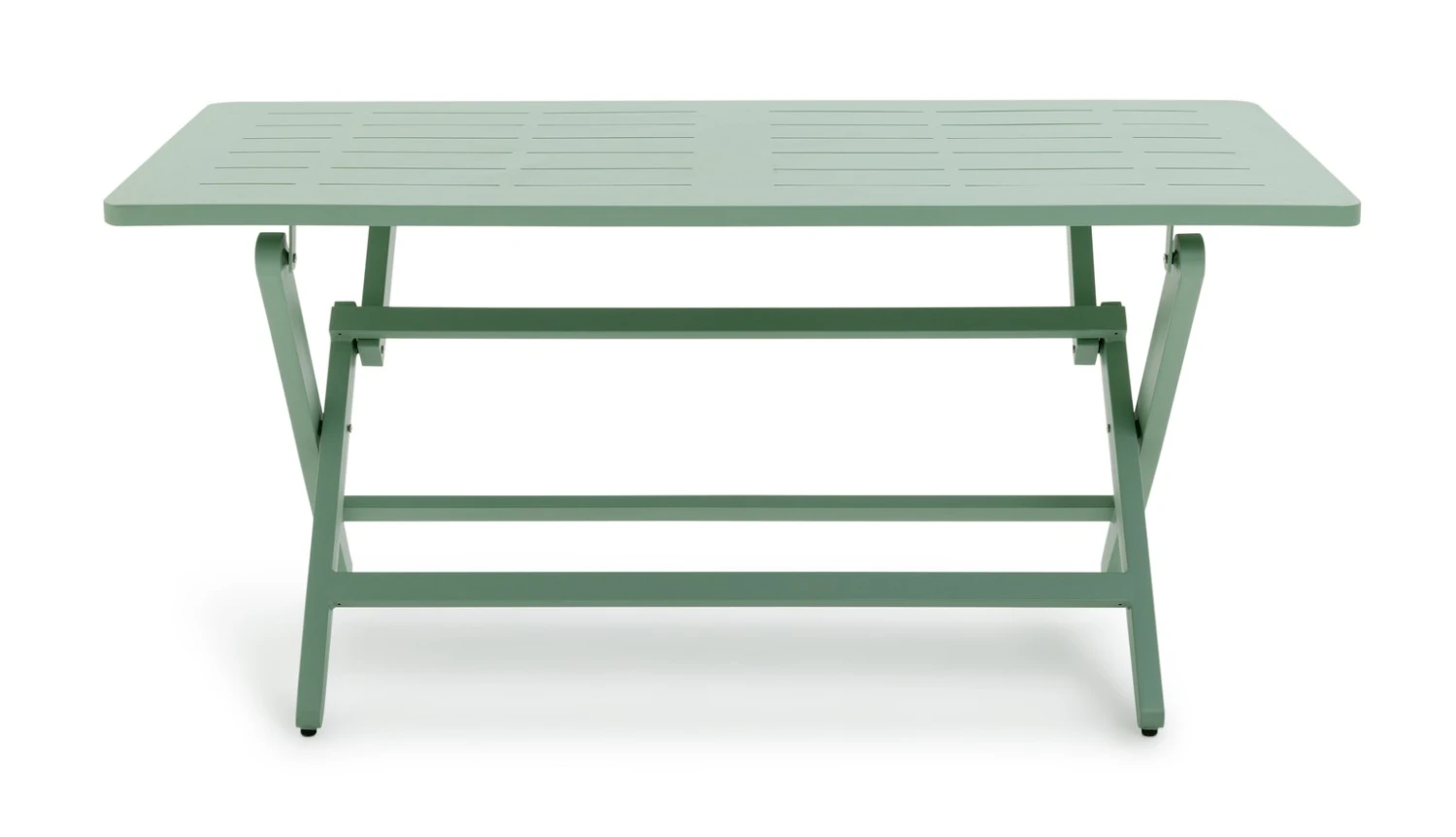 Habitat Folding 4 Seater Steel Dining Set - Green 5 Habitat Folding 4 Seater Steel Dining Set - Green - Image 5