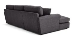 Habitat Lisbon Fabric Left Hand Corner Chaise Sofa- Charcoal -Home Furnishing Store 2078092 R Z004A