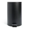Habitat 12 Litre Flat Top Pedal Bin - Black