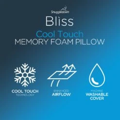 Snuggledown Bliss Cool Touch Memory Foam Firm Pillow -Home Furnishing Store 2253518 R Z010A