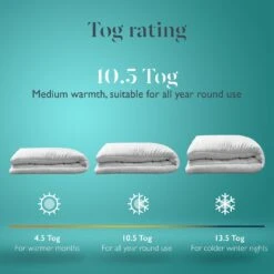 EarthKind Luxury 10.5 Tog Duvet - Single -Home Furnishing Store 2253886 R Z005A