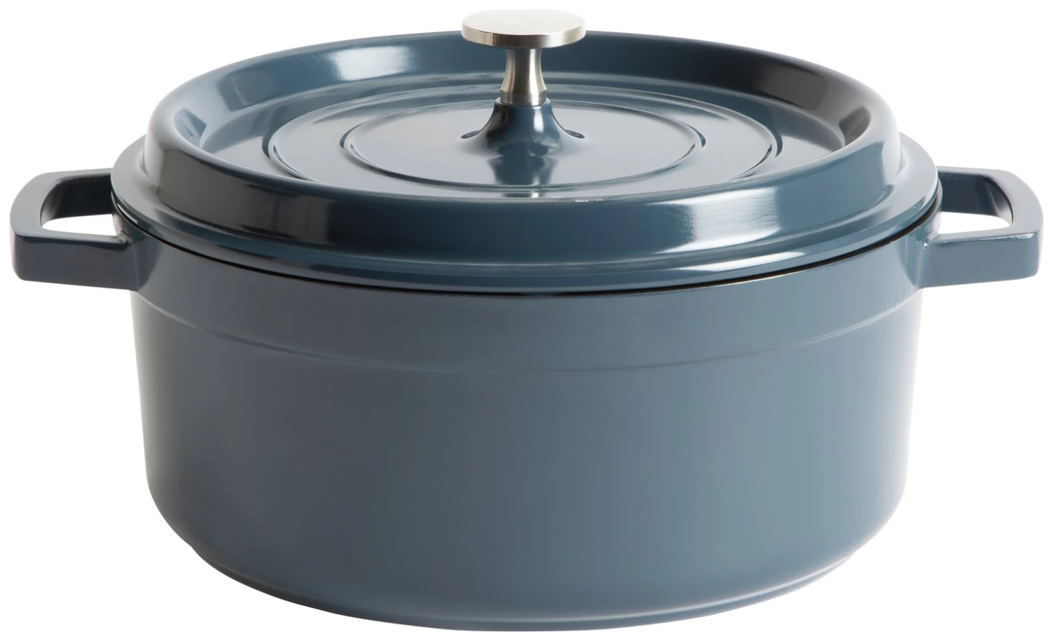 Habitat 4.2 Litre Non Stick Aluminium Casserole Dish - Blue 1 Habitat 4.2 Litre Non Stick Aluminium Casserole Dish - Blue