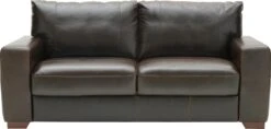Habitat Eton Leather 3 Seater Sofa - Chocolate -Home Furnishing Store 2271813 R Z015A