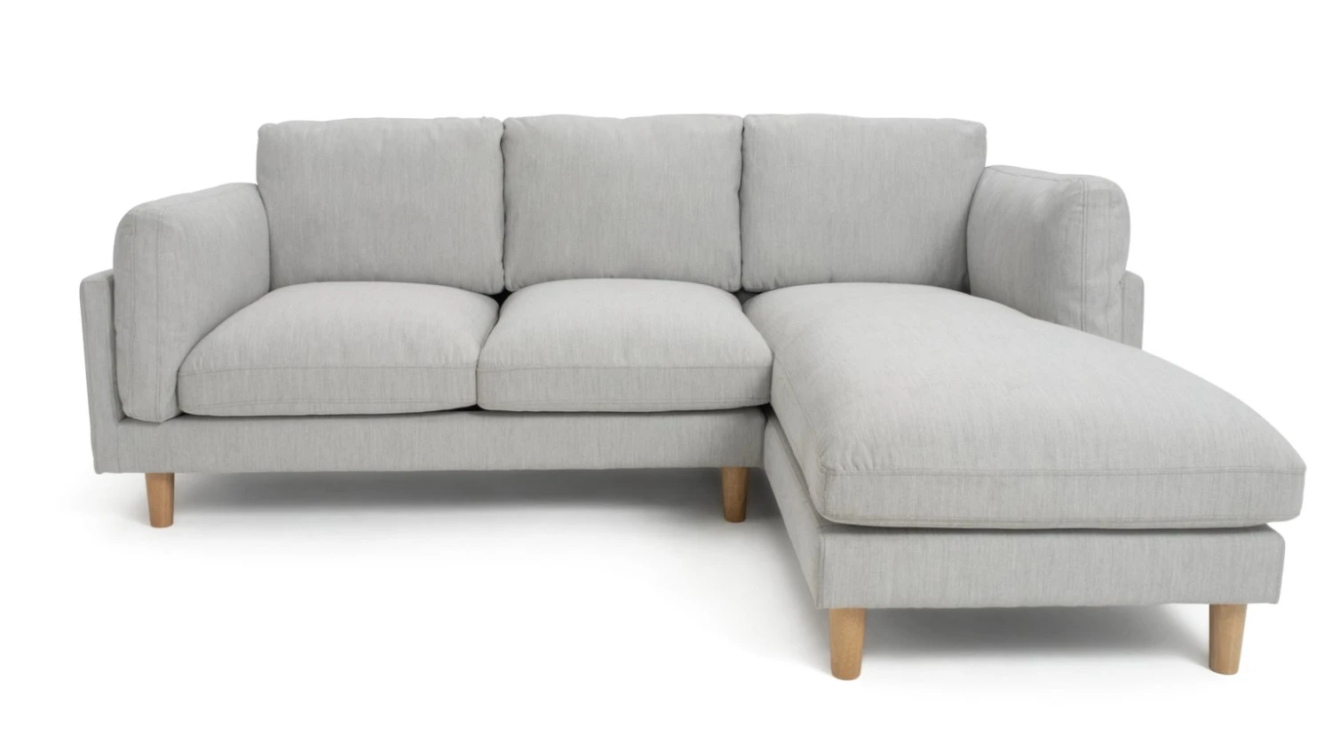 Habitat Salome Fabric Right Hand Corner Chaise Sofa - Grey 5 Habitat Salome Fabric Right Hand Corner Chaise Sofa - Grey - Image 5