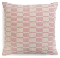 Habitat Checker Board Cushion - White & Pink - 43x43cm -Home Furnishing Store 2714796 R Z002A