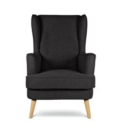 Habitat Callie Fabric Chair Armchair With Footstool-Charcoal -Home Furnishing Store 2728380 R Z004A