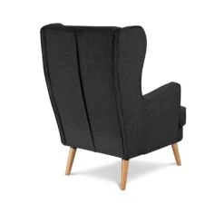 Habitat Callie Fabric Chair Armchair With Footstool-Charcoal -Home Furnishing Store 2728380 R Z006A