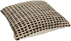 Habitat Jute Mono Check Cushion - Natural - 43X43cm -Home Furnishing Store 2842596 R Z003A