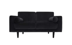 Habitat Jacob Fabric 2 Seater Sofa - Black