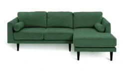 Habitat Jacob Velvet Right Hand Corner Sofa - Emerald Green -Home Furnishing Store 2910291 R Z002A