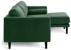 Habitat Jacob Velvet Right Hand Corner Sofa - Emerald Green -Home Furnishing Store 2910291 R Z004A