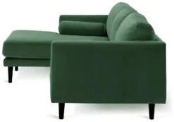 Habitat Jacob Velvet Left Hand Corner Sofa - Emerald Green -Home Furnishing Store 2910356 R Z004A