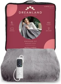 Dreamland Snuggle Up Heated Grey Throw - Large 15 Dreamland Snuggle Up Heated Grey Throw - Large -Home Furnishing Store 2990606 R Z002A