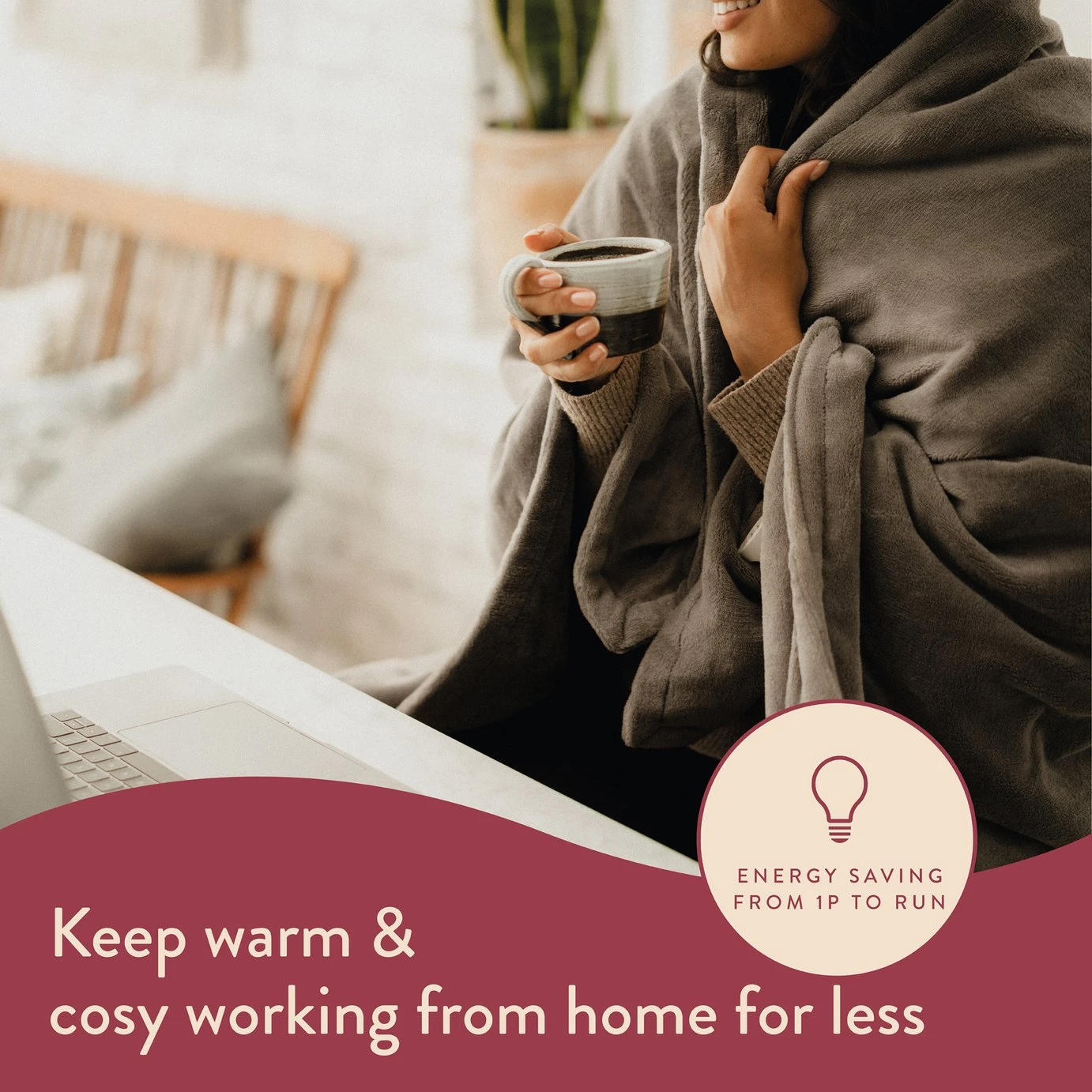 Dreamland Snuggle Up Heated Grey Throw - Large 3 Dreamland Snuggle Up Heated Grey Throw - Large - Image 3