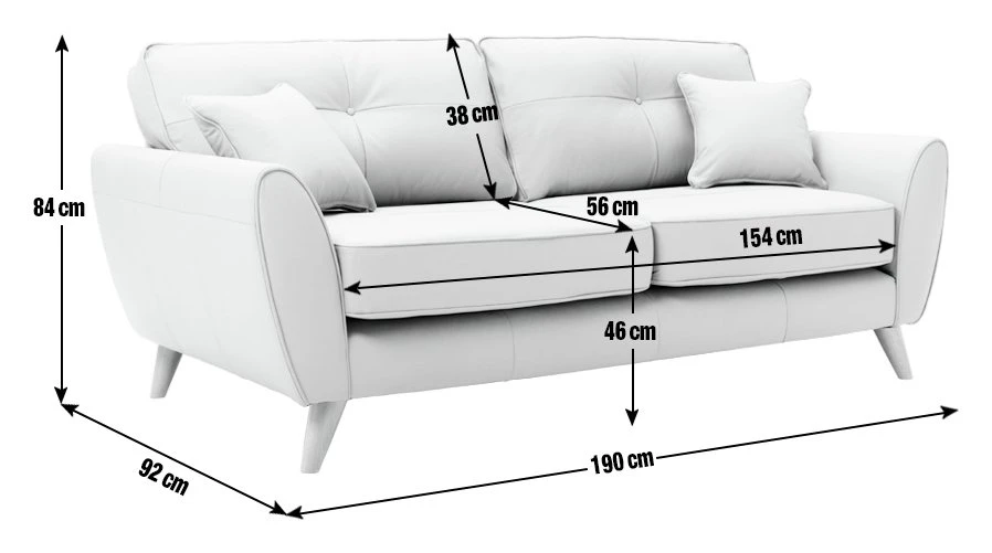 Habitat Isla 3 Seater Velvet Sofa - Orange 4 Habitat Isla 3 Seater Velvet Sofa - Orange - Image 4