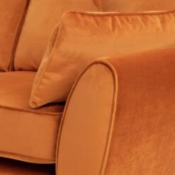 Habitat Isla 3 Seater Velvet Sofa - Orange 18 Habitat Isla 3 Seater Velvet Sofa - Orange -Home Furnishing Store 2991629 R Z007A